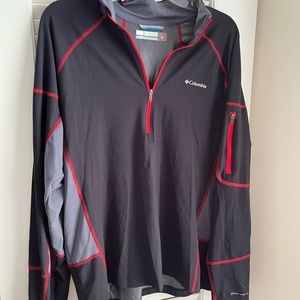 Columbia quarter zip under layer jacket